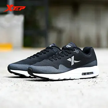 XTEP Brand Professional Running Shoes for Men Athletic Sneakers Light Leather Running Man Sport Trainning Run Shoes 984119325600