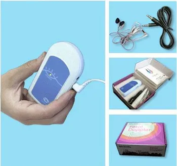 Portable Ultrasound Pocket Fetal Doppler Integrated Design for Probe Jacks Ultrasound Probe Baby Sound A