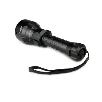 Uniquefire 1405 Upgraded Zoomable Rechargeable LED Hunting Flashlight Torch Light 850NM IR LED 67mm Convex Lens 3 Mode