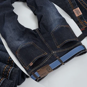 2016 Fashion famous Brand Jeans Men's Jeans Slim Water-washed Blue Straight Jeans Retro men Denim jeans