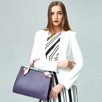 Tote Bag Luxury Women Genuine Leather Bags Ladies Real Leather Designer Handbags Female Cross Body Shoulder Bag