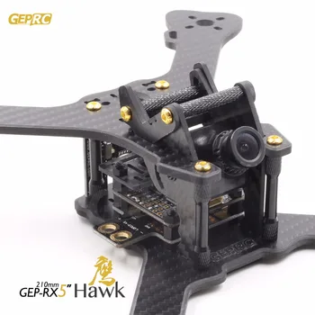 DIY FPV mini drone GEPRC GEP-RX5 HAWK 210mm quadcopter 3K pure carbon fiber frame 5