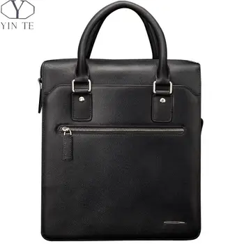 YINTE Men's Handbag Leather Men Briefcases Business Handbag Messenger Shoulder Bag Men Totes Business Totes Portfolio T23113