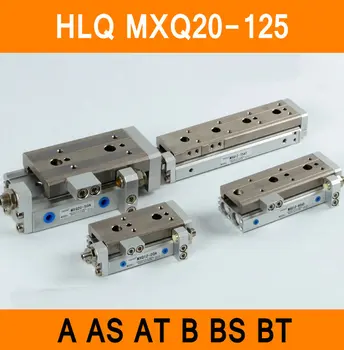 HLQ MXQ20-125 SMC Type MXQ Pneumatic CylinderS MXQ20-125A 125AS 125AT 125B Air Slide Table Double Acting 20mm Bore 125mm Stroke