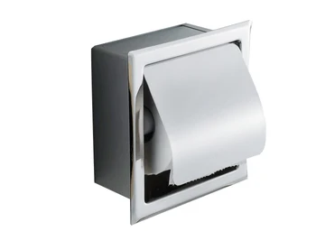 Recessed Stainless Steel Bathroom Toilet Roll Paper Holder Tissue Dispenser