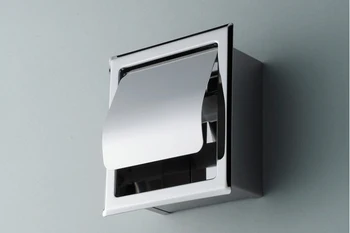 Recessed Stainless Steel Bathroom Toilet Roll Paper Holder Tissue Dispenser