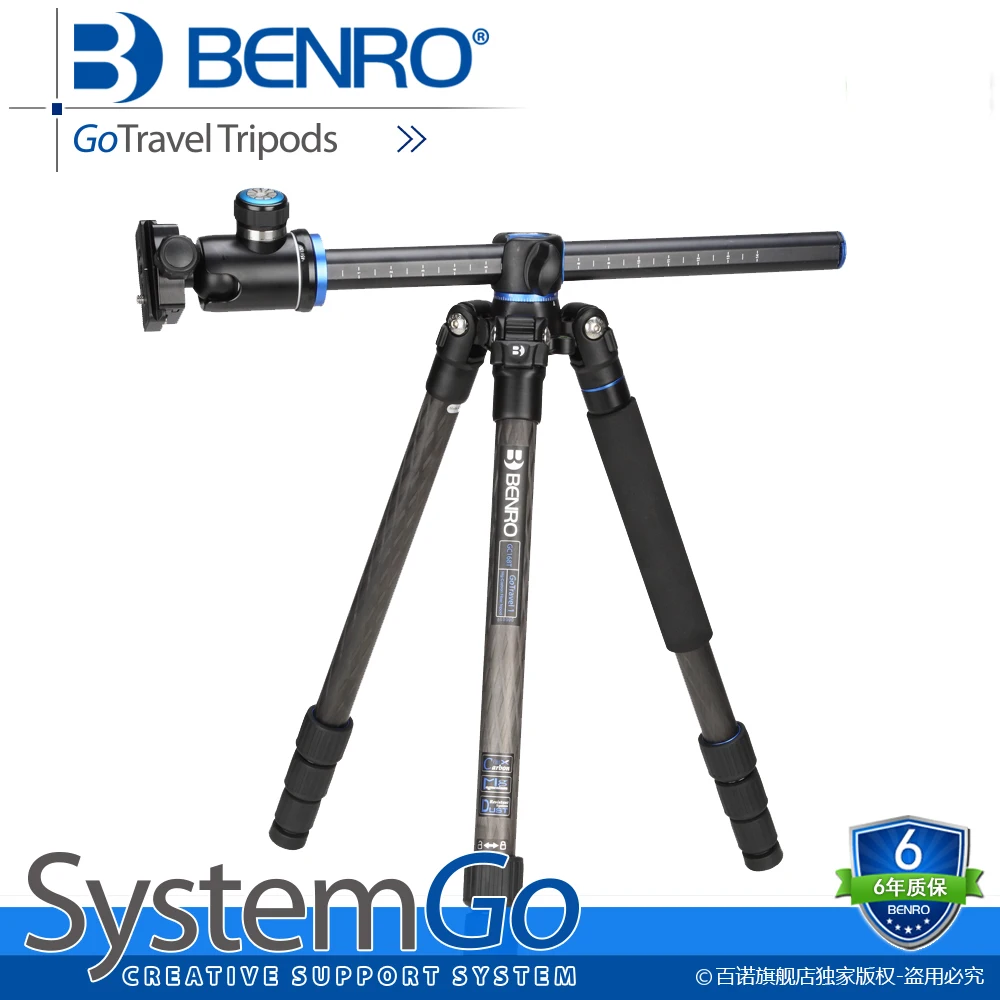 Quality BENRO Professional Go Travel Tripods Kit Digital Camera Tripod Top magnesium Alloy Tripod For SLR Cameras GC169TB1