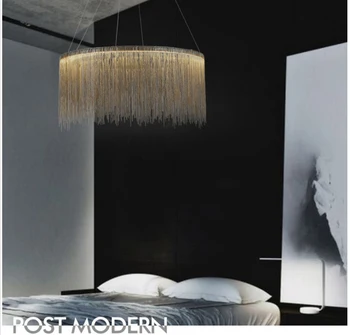 Italian design luxury postmodern chain tassel lamps and lanterns LED for hotel restaurant bedroom living room decor chandelier