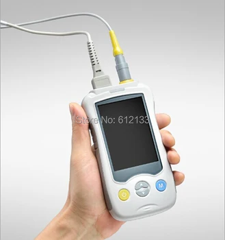 CE ISO Handheld Pulse Oximeter with Temperature SPO2 Blood Oxygen Monitor with Rechargeable Battery