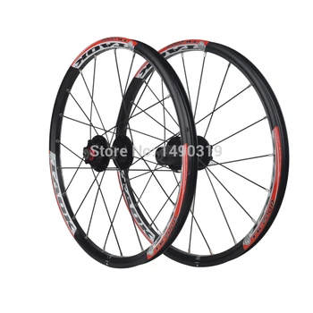 TAOK original 20'' Inch 20 Holes 406 Rim Folding Bicycles Mountain Disc Brake wheel Wheelset