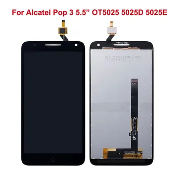 For Alcatel Pop3(5.5) OT5025 5025D 5025E 5025G 5025N 5025X LCD Display Assembly with Black Touch Screen Digitizer Glass Sensor