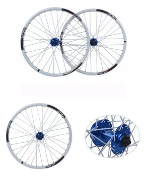 MEIJUN 26 Inches MTB Mountain Bikes Bicycles Wheelset wheel Rim 32 Hole Quick release Rotating Disc Brake Hubs