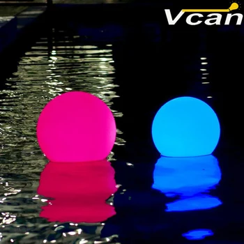 8PCS 20cm Led Illuminated Swimming Pool Floating Ball Light for holidays