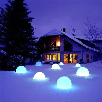 8PCS 20cm Led Illuminated Swimming Pool Floating Ball Light for holidays