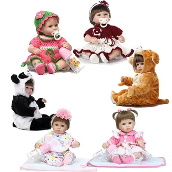 Fashion Baby Toys Bebe Reborn Gift 42cm Reborn Babies Dolls Silicone Reborn Doll Toys 16inch Baby Dolls Lifelike Baby Gift Toy