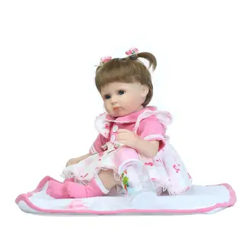 Fashion Baby Toys Bebe Reborn Gift 42cm Reborn Babies Dolls Silicone Reborn Doll Toys 16inch Baby Dolls Lifelike Baby Gift Toy
