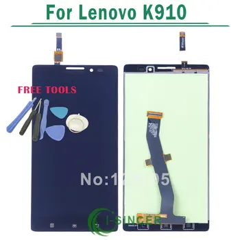 1/PCS K910 LCD Display For Lenovo VIBE Z K910 LCD Screen with Touch Screen Digitizer Assembly Black color