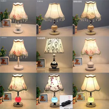 European style bedroom decorated marriage room warm personality and creative modern small lamp dimmable LED bedside lamp energy