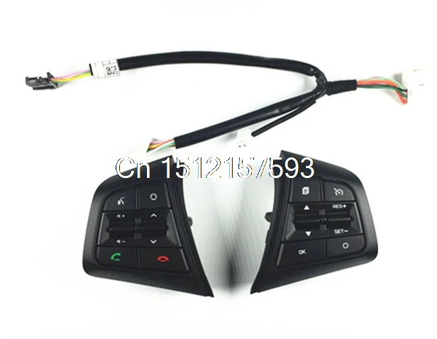 For Hyundai ix25 2.0L steering wheel control supervision panel button without clock spring Creta English Pattern version heating