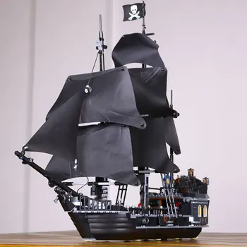 804pcs New LEPIN 16006 Pirates of the Caribbean The Black Pearl Building Blocks Set Compatible 4184 children Gift