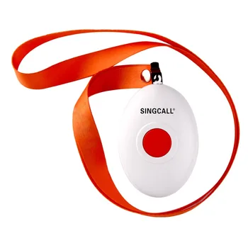 SINGCALL wireless medical call button system.Pager service.Smart Caregiver Two Call Buttons & Caregiver Pager Nurse Alarm