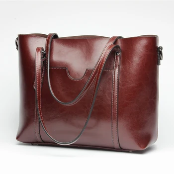 2017 Genuine Leather Women Shoulder Bag Brand Designer Cowhide genuine leather handbags Skin Crossbody bag and practical