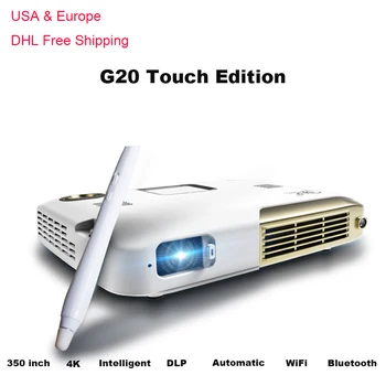 G20 Android Smart Projector HD1080P LED Home Business Proyector 4K DLP Intelligent Handwriting Touch Mini Led Projector with Pen