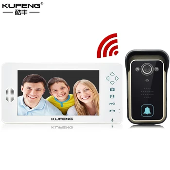New Wireless Video Door Phone System Video Doorbell Digital Door IR Night-vision Door Security Camera White