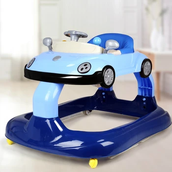 Hot Fashion Baby Walker Multifunctional Music Plate Large Chassis Folding Baby Walking Learning Car Anti-Roll Over Walker C01