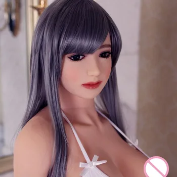 2016 new 165cm full silicone sex doll for men love dolls long curved wigs metal skeleton Drop ship online sex shop from China