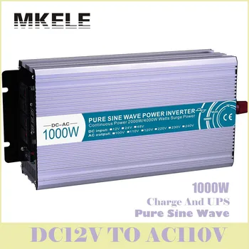 MKP1000-121-C Power Inverter 12v To 110v 1000w Pure Sine Wave Solar Voltage Converter With Charger And UPS China
