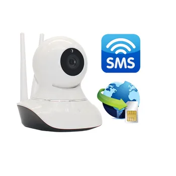 WIFI Camera Baby Monitor GSM/3G IP Camera Alarm SMS 720P HD GSM Home Burglar System Panel Smoke Detector Remote Control W12L