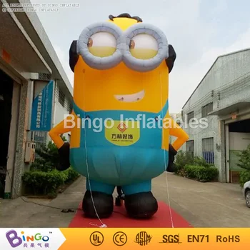 6M tall cartoon inflatable minions replica outdoor decoration with air blower for Toys