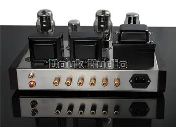 Douk Audio Class A 6P3P Vacuum Tube Amplifier Stereo Hi-Fi 2.0 Channel Integrated Amp Finished Product 110~240V