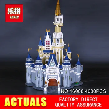 LEPIN 16008 Creator Cinderella Princess Castle City 4080pcs Model Building Block Children Toy Gift Compatible 71040