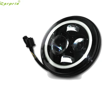 AUTO 7inch Round Car LED Bulb Bright Auto Halo Angle EyesLamp Headlight For J eep 97-2016 car-styling car light car styling SE20