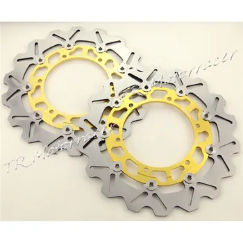 Motorcycle Front & Rear Brake Disc Rotors Pats For Yamaha YZF R1 1998 1999 2000 2001 2002 2003, Motorbike Accessories Gold !