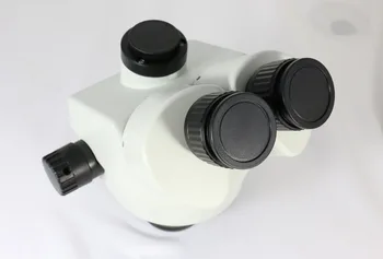 Continuous zoom binocular visual 7-90X Trinocular stereo microscope+14MP HDMI USB Industrial Camera+56 LED light for LAB PCB