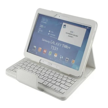 Luxury Bluetooth Keyboard Case Cover For Samsung Galaxy Tab 4 T530 T531 T535 10.1 inch Business Fashion Bluetooth Keyboard