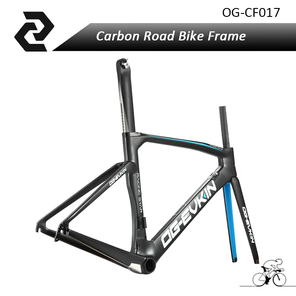 OG-EVKIN 2016 New Painted Aero Carbon Fiber Frame Bicycle Road Bike Frame UD Weave BB386 DI2 48/50/52/54cm