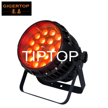 TIPTOP Stage Light TP-P81 18*12W Waterproof Led Par Cans RGBW 4IN1 LED TV Studio Wash Light 5/9 DMX512 Channels Silent Zoom