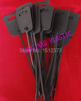 20pcs/bag marker cable tie 5*250 self-locking nylon66 94V-2 Zip tie black red yellow blue 4 color