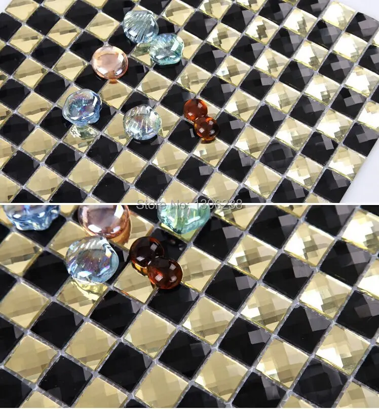 13 edges beveled Crystal Diamond Shining Mirror Glass Mosaic Tiles for wall_showroom KTV Display cabinet DIY decorate,LSMR1307