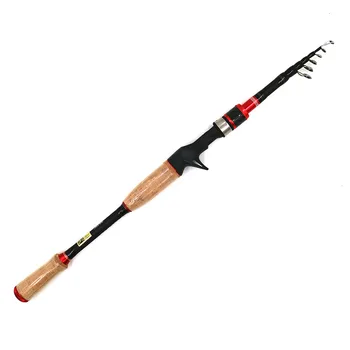 MC&LURE Carbon Fiber Telescopic Fishing Rod 1.98m 2.1M 2.4M 2.7M Spinning Casting Rod Travel Fishing Rod