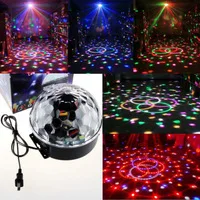 EU/US Led Channel Control Digital LED DJ RGB Crystal Magic Ball Effect Light DMX Disco DJ Stage Lighting