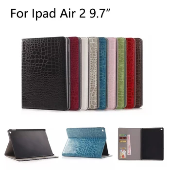 For Apple iPad Air 2 case Plaid Design Business PU Leather Protective Skin for iPad 6 Cover With Card Holder Tablet Accessories