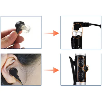 A-60 Rechargeable In-Ear Hearing Aid Adjustable Tone Sound Voice Amplifier Quality