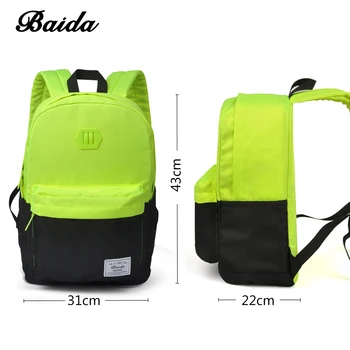 2016 Direct Selling Time-limited Softback Mochila Fashion Backpack Solid Backpacks Girl&boy School Bags