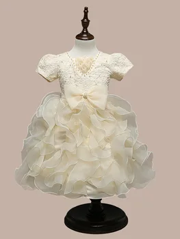 2017 Princess Party Dress Kids TUTU Tulle Lace Dress For Girls Kids Girl's Wedding Party Dress Kids Clothes Outfits