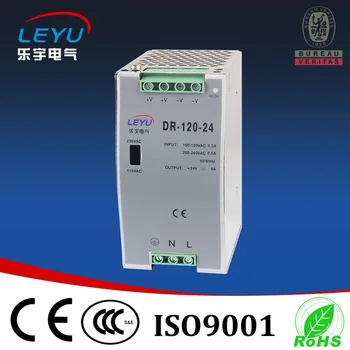 CE RoHS 120W DIN RAIL power 24v supply